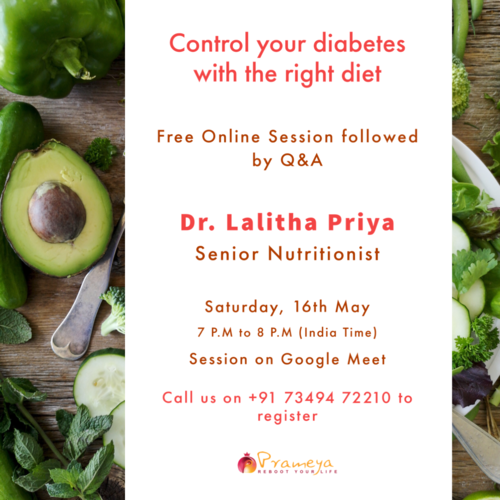 Control your diabetes with the right diet